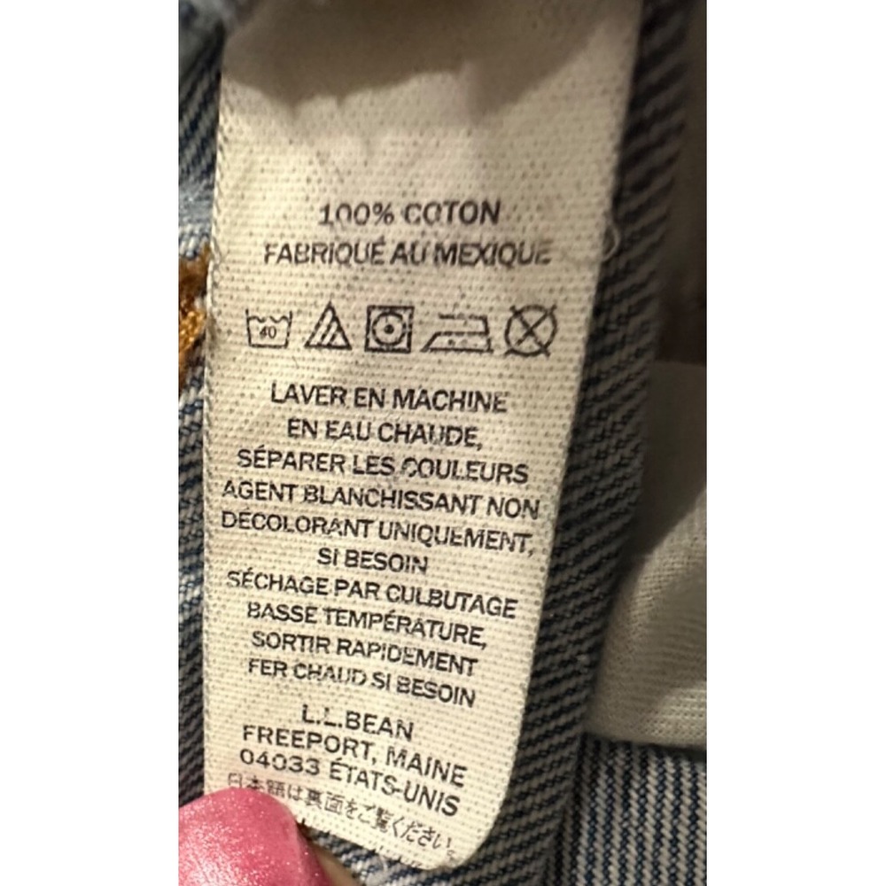 VTG LL Bean Jeans Mens 38X30 Blue Denim Classic Fit Med Wash 90's Y2K - Picture 7 of 8